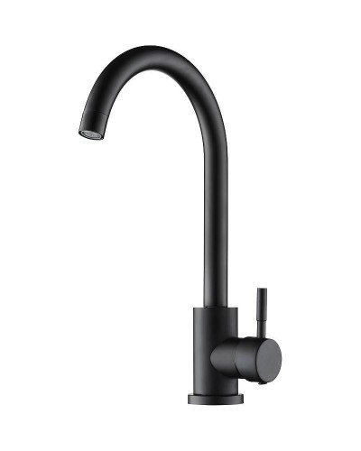 Смеситель для кухни Orange Steel M99-009b Черный матовый