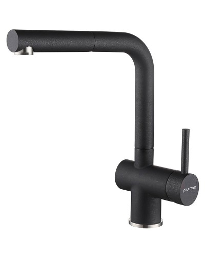 Смеситель для кухни Paulmark Dosse Do214418-418 Черный металлик