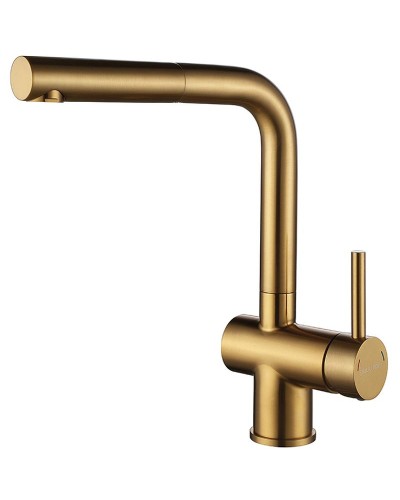 Смеситель для кухни Paulmark Dosse Do214418-BG Брашированное золото