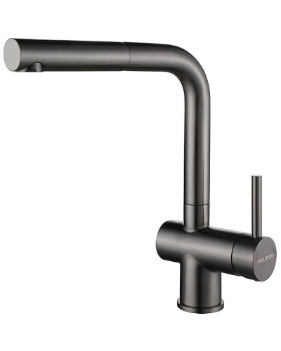 Смеситель для кухни Paulmark Dosse Do214418-GM Вороненая сталь