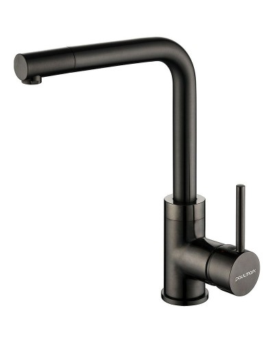 Смеситель для кухни Paulmark Honner Ho212018-GM Вороненая сталь