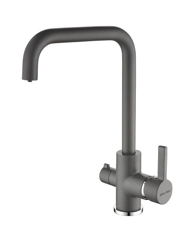 Смеситель для кухни Paulmark Logas Lo213021-402 Серый металлик