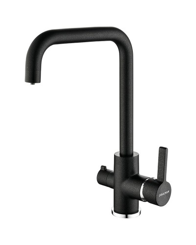 Смеситель для кухни Paulmark Logas Lo213021-418 Черный металлик