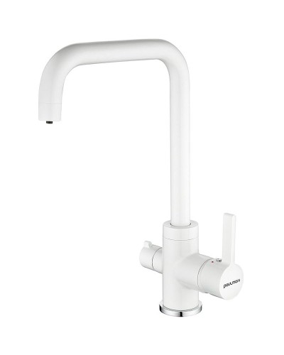 Смеситель для кухни Paulmark Logas Lo213021-431TW Белый