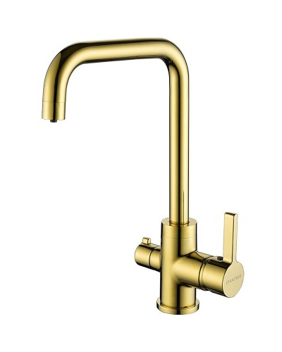 Смеситель для кухни Paulmark Logas Lo213021-G Золото