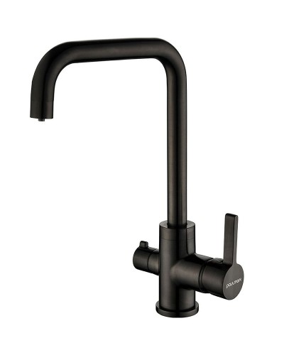 Смеситель для кухни Paulmark Logas Lo213021-GM Вороненая сталь