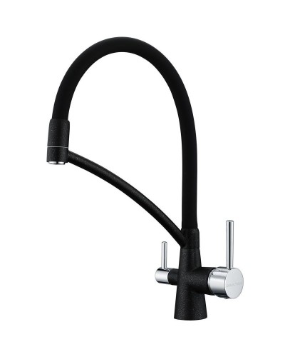 Смеситель для кухни Paulmark Siegen Si213111-418 Черный металлик