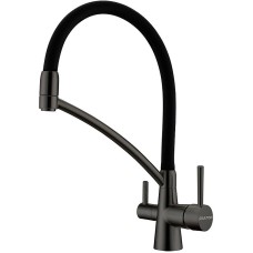 Смеситель для кухни Paulmark Siegen Si213111-GM Вороненая сталь