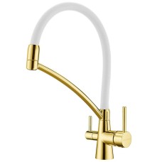 Смеситель для кухни Paulmark Siegen Si213111-Gw Золото Белый