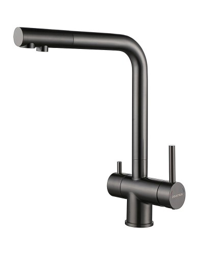 Смеситель для кухни Paulmark Skalen Sk213020-GM Вороненая сталь