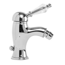 Смеситель для биде с донным клапаном хром, ручка Swarovski Cezares Vintage VINTAGE-BSM1-01-Sw