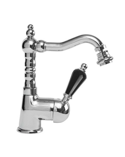 Смеситель для биде с донным клапаном хром, ручка Swarovski Nero Cezares Vintage VINTAGE-BSM2-01-Sw-N