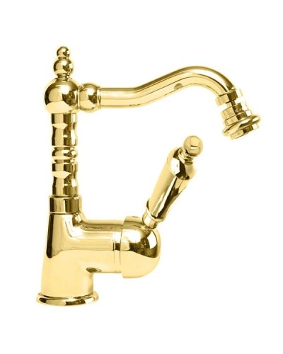 Смеситель для биде золото 24 карата, ручка металл Cezares Elite ELITE-BSM2-03/24-M