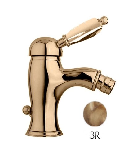 Смеситель для биде бронза, ручка металл Cezares Elite ELITE-BSM1-02-M