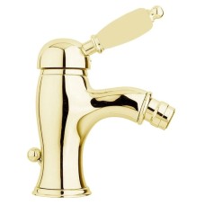 Смеситель для биде золото 24 карат, ручка металл Cezares Elite ELITE-BSM1-03/24-M