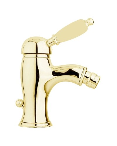 Смеситель для биде золото 24 карат, ручка металл Cezares Elite ELITE-BSM1-03/24-M