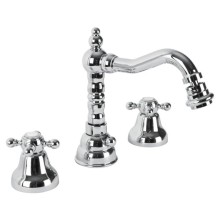 Смеситель для биде с донным клапаном хром, ручки хром Cezares Golf GOLF-BBS2-01