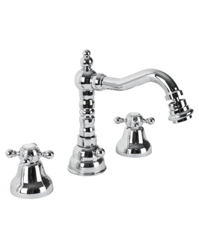 Смеситель для биде с донным клапаном хром, ручки хром Cezares Golf GOLF-BBS2-01