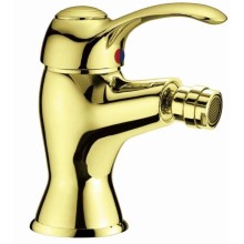 Смеситель для биде с донным клапаном золото, ручка золото Cezares Lira LIRA-BS1-03