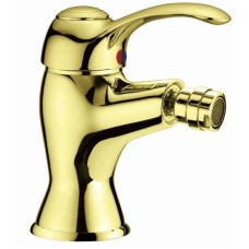 Смеситель для биде с донным клапаном золото, ручка золото Cezares Lira LIRA-BS1-03