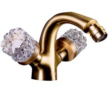 Смеситель для биде Boheme Crystal 316-CRST Бронза