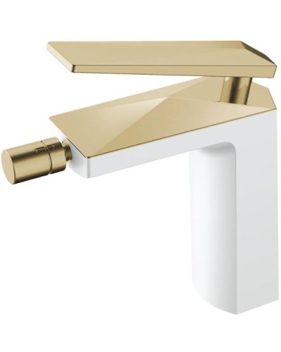 Смеситель для биде Boheme Venturo 386-W Белый Золото