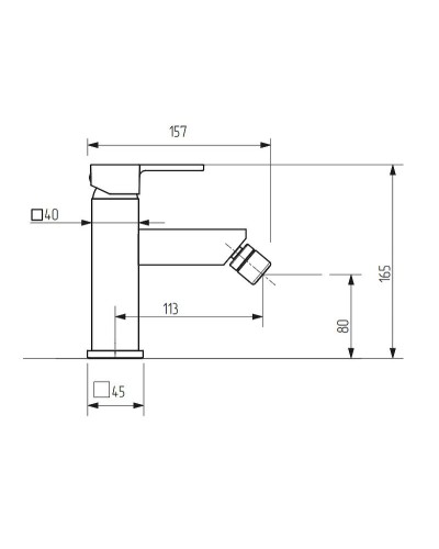 Смеситель для биде Migliore Kvant 18765 Хром