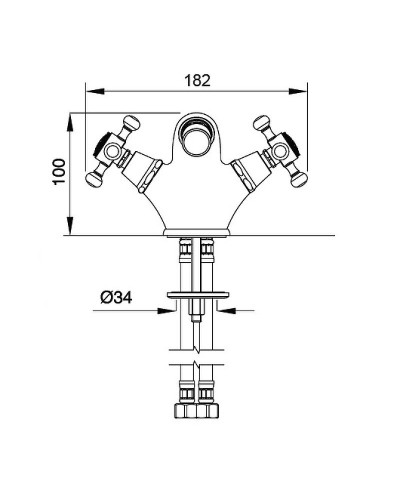 Смеситель для биде Migliore Lady 18822 Хром