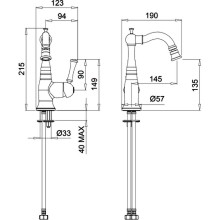 Смеситель для биде Migliore Dallas 18600 Хром