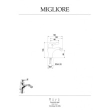 Смеситель для биде Migliore Maya 18920 Хром