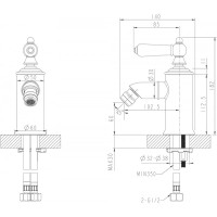 Смеситель для биде Bravat Art F375109G