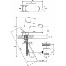 Смеситель для биде Ravak 10° Free TD F 055.00 X070133 Хром