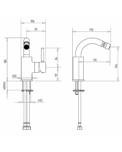 Смеситель для биде Migliore Fortis 31543 (18646) Хром