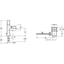 Смеситель для биде Jacob Delafon Toobi E8961-BN Полированный никель