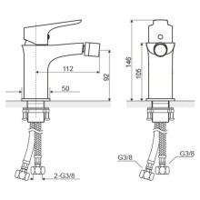 Смеситель для биде с донным клапаном Excellent Apomea ARAX.6003CR
