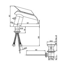 Смеситель для биде Paini Morgana 73CR306LZKM Хром