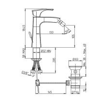 Смеситель для биде Paini Lady 89BY306KM Белый