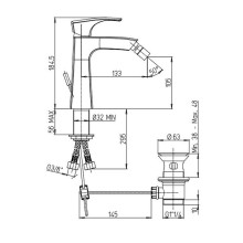 Смеситель для биде Paini Lady 89CR306KM Хром