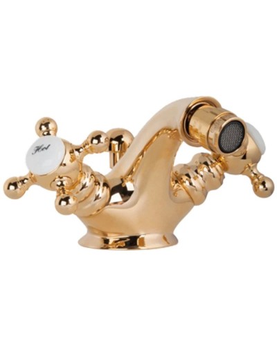 Смеситель для биде с донным клапаном Gattoni Vivaldi 1236012D0ORO