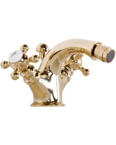 Смеситель для биде с донным клапаном Gattoni Vivaldi 1237012D0ORO