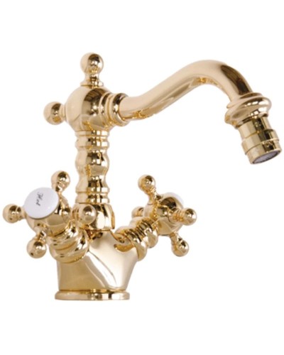 Смеситель для биде с донным клапаном Gattoni Vivaldi 1235012D0ORO