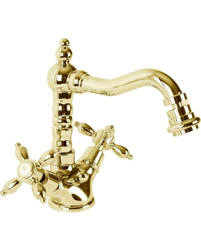 Смеситель для биде Cezares Nostalgia-BS2-03/24 Золото 24 карат