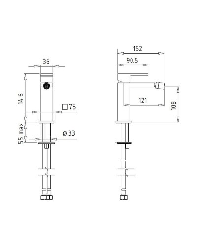 Смеситель для биде Migliore Kvant Gold 25398 Золото