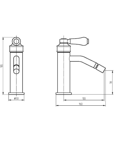 Смеситель для биде Migliore Ermitage Mini 28584 Золото
