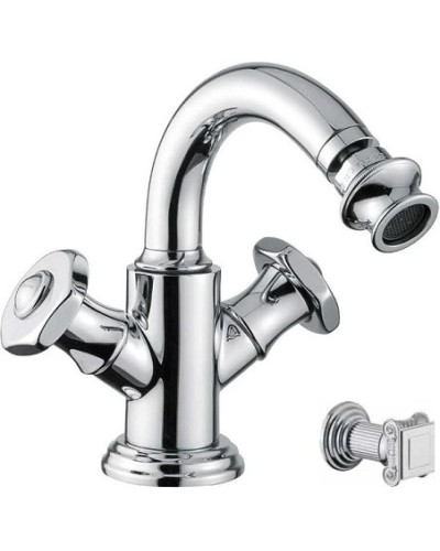 Смеситель для биде с донным клапаном Cezares APHRODITE-BS2-01-O