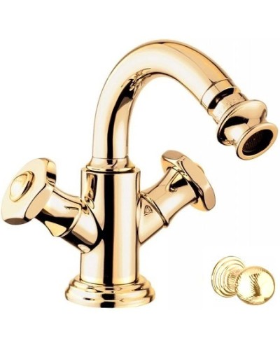 Смеситель для биде с донным клапаном Cezares APHRODITE-BS2-03/24-M