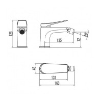 Смеситель для биде Lemark Bronx LM3708BL Черный
