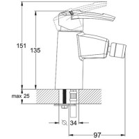 Смеситель для биде G.Lauf LWF2-A113