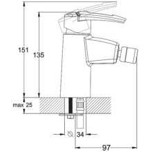 Смеситель для биде G.Lauf LWF2-A113