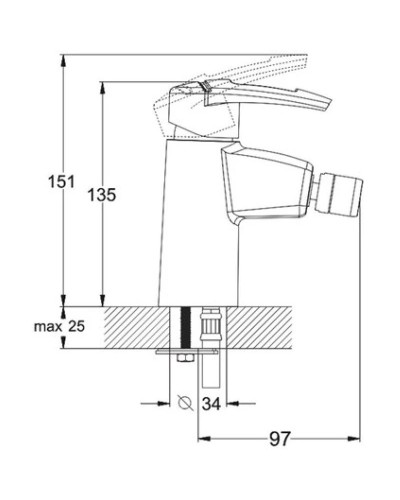 Смеситель для биде G.Lauf LWF2-A113